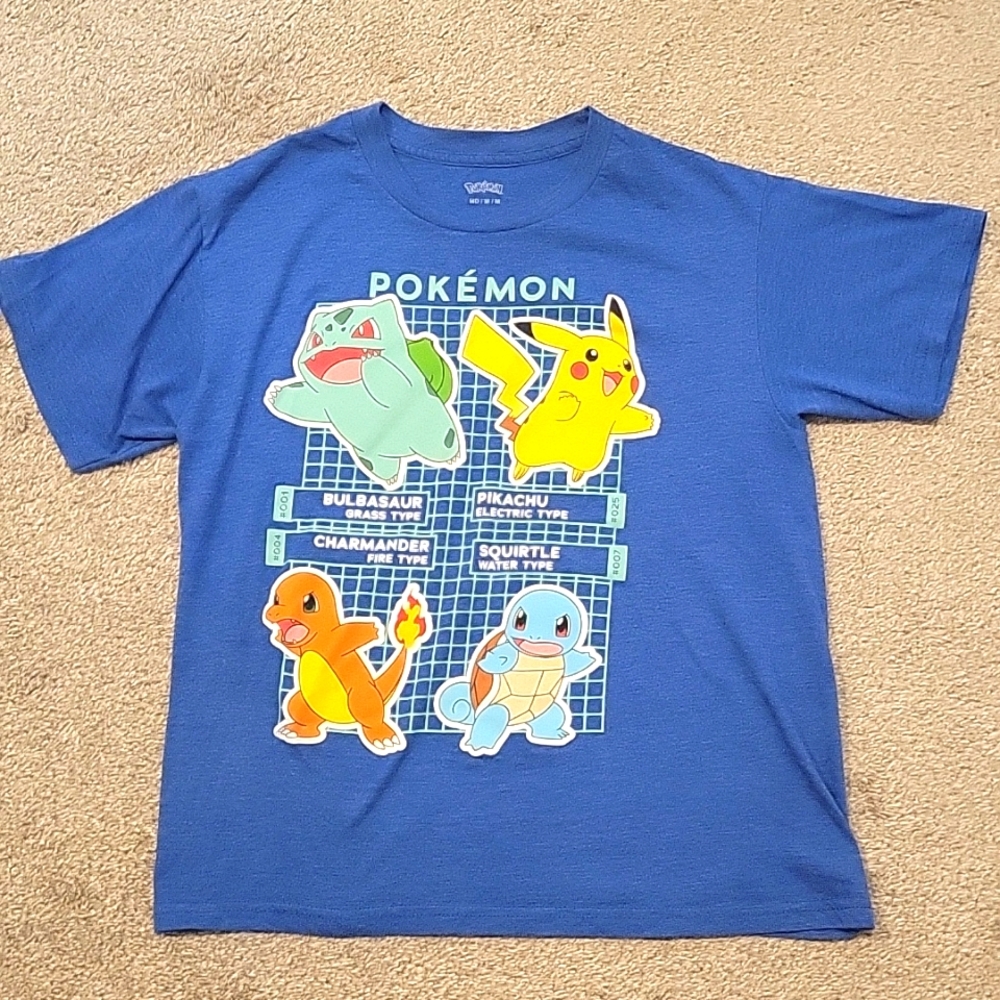 Pokemon med boys shirt fits size 12